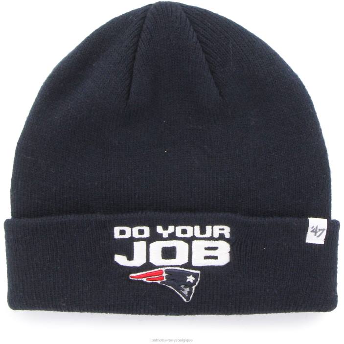 Patriots Jersey enfants 47 bonnet en maille à revers basique bleu marine accessoires 864Z3008