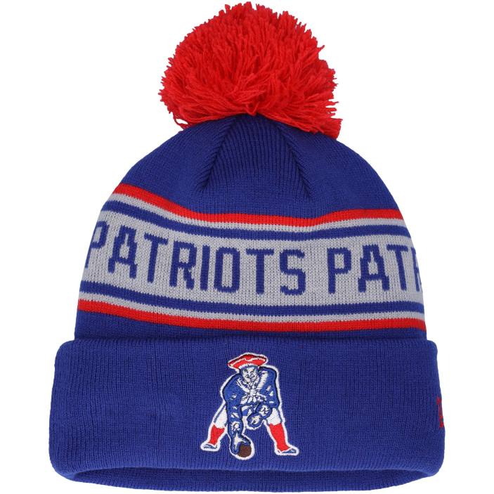 Patriots Jersey enfants bonnet en tricot bleu marine à revers avec pompon new era accessoires 864Z2996