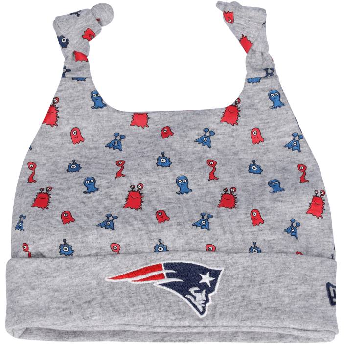 Patriots Jersey enfants bonnet en tricot gris chiné à revers New era pour nouveau-né accessoires 864Z2968