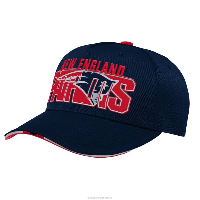 Patriots Jersey enfants casquette snapback à armature précourbée bleu marine tendance accessoires 864Z2999