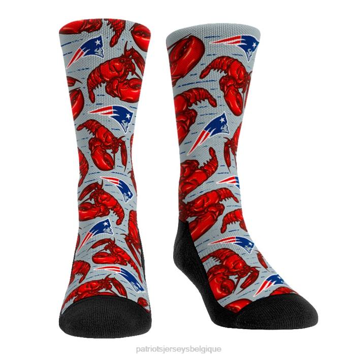 Patriots Jersey enfants chaussettes rock em chaussettes d'équipage de nourriture localisées accessoires 864Z2922