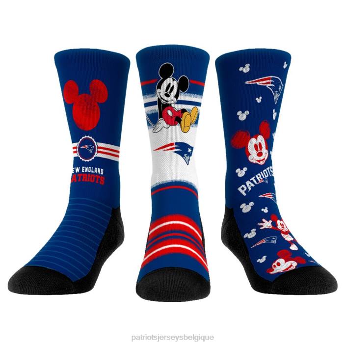 Patriots Jersey enfants ensemble de trois chaussettes rock em chaussettes disney accessoires 864Z2923