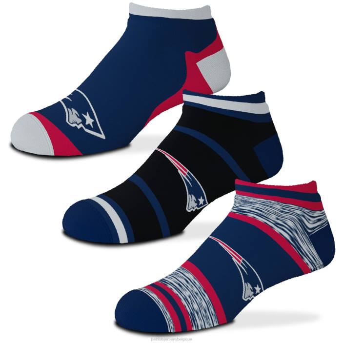 Patriots Jersey enfants pour pieds nus lot de 3 socquettes cash accessoires 864Z2909