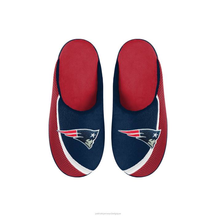 Patriots Jersey enfants chaussons foco à bords colorés avec gros logo chaussure 864Z2954