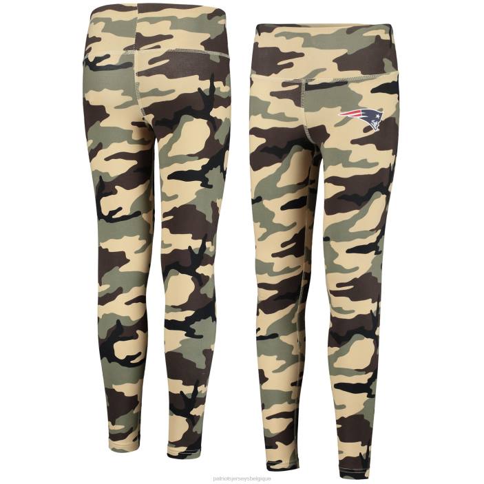 Patriots Jersey enfants filles camo gauche droite gauche leggings vêtements 864Z3062