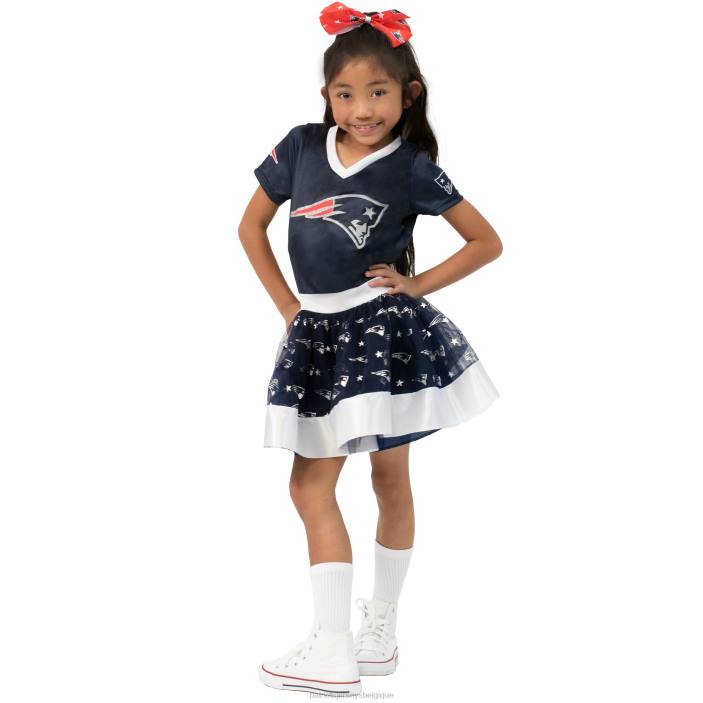 Patriots Jersey enfants Déguisement de tutu bleu marine pour filles vêtements 864Z2941