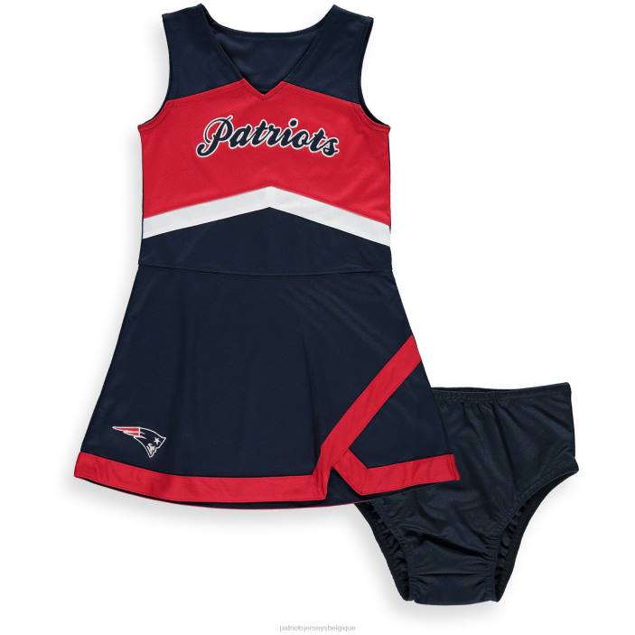 Patriots Jersey enfants robe pull capitaine bleu marine/rouge pour fille préscolaire vêtements 864Z2935