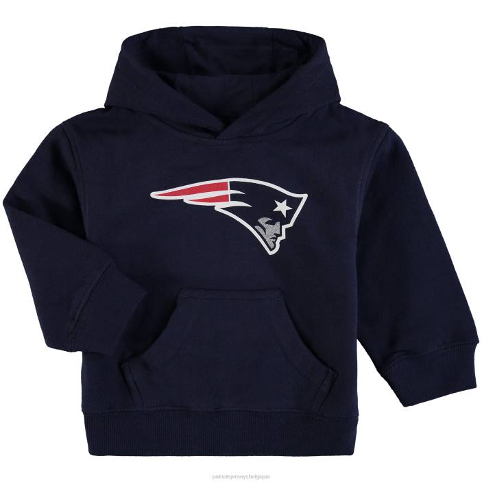 Patriots Jersey enfants sweat à capuche bleu marine avec logo de l'équipe pour tout-petits vêtements 864Z3030
