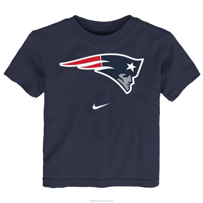 Patriots Jersey enfants t-shirt à logo bleu marine nike pour tout-petit vêtements 864Z3104