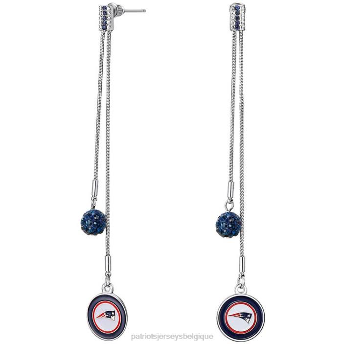 Patriots Jersey femmes boucles d'oreilles shambala à deux rangs accessoires 864Z2180