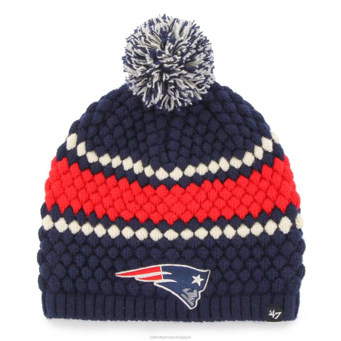 Patriots Jersey femmes 47 bonnet leslie bleu marine avec pompon accessoires 864Z2309