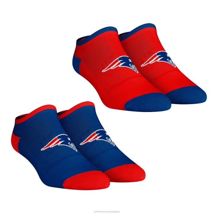 Patriots Jersey femmes rock em socks core team lot de 2 paires de socquettes basses accessoires 864Z2188