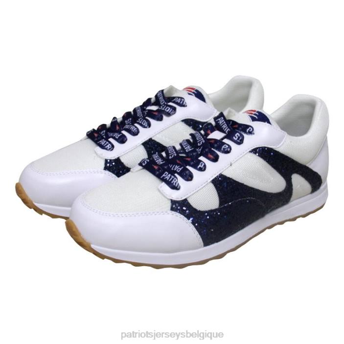 Patriots Jersey femmes cuce baskets blanches à paillettes chaussure 864Z2235