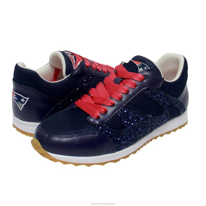 Patriots Jersey femmes chaussures à enfiler à sequins de couleur de l'équipe cuce chaussure 864Z2244