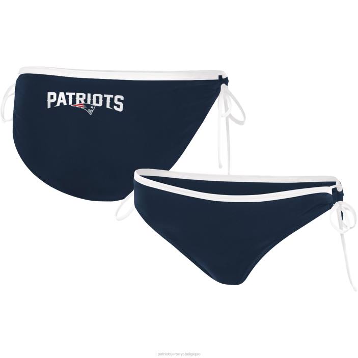 Patriots Jersey femmes g-iii 4her by carl banks bas de bikini bleu marine match parfait vêtements 864Z2899