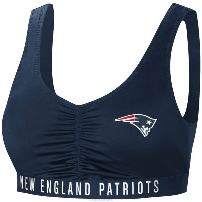 Patriots Jersey femmes haut de bikini all-star bleu marine g-iii 4her by carl banks vêtements 864Z2900