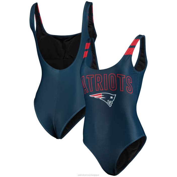 Patriots Jersey femmes maillot de bain une pièce marine foco vêtements 864Z2902