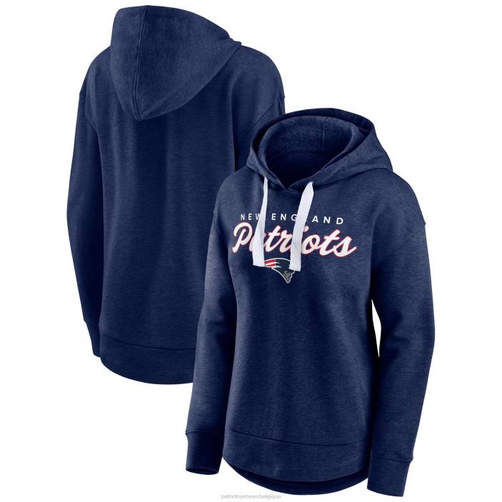 Patriots Jersey femmes chandail à capuchon bleu marine chiné de marque fanatics vêtements 864Z2345