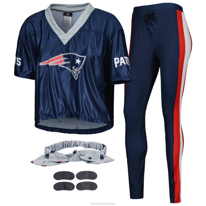 Patriots Jersey femmes ensemble de costumes de jour de match de la marine vêtements 864Z2722