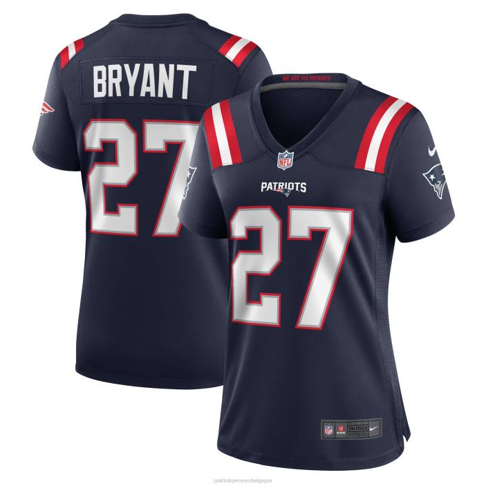 Patriots Jersey femmes maillot de joueur bleu marine myles bryant nike vêtements 864Z1234