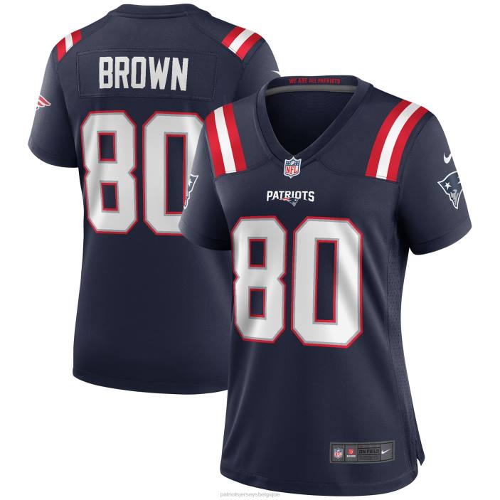 Patriots Jersey femmes maillot de joueur à la retraite nike troy marron marine game vêtements 864Z1137