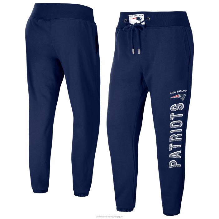 Patriots Jersey femmes wear by erin andrews pantalon de jogging en molleton bleu marine vêtements 864Z2487