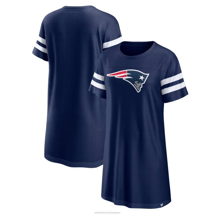 Patriots Jersey femmes Fanatics a marqué la victoire de la marine sur la robe vêtements 864Z2222