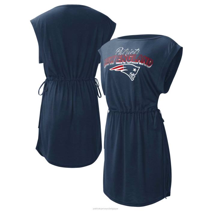 Patriots Jersey femmes g-iii 4her par carl banks marine g.o.a.t. couverture de maillot de bain vêtements 864Z2220