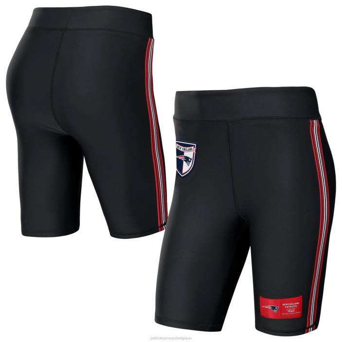 Patriots Jersey femmes porter par erin andrews short de motard noir vêtements 864Z2846