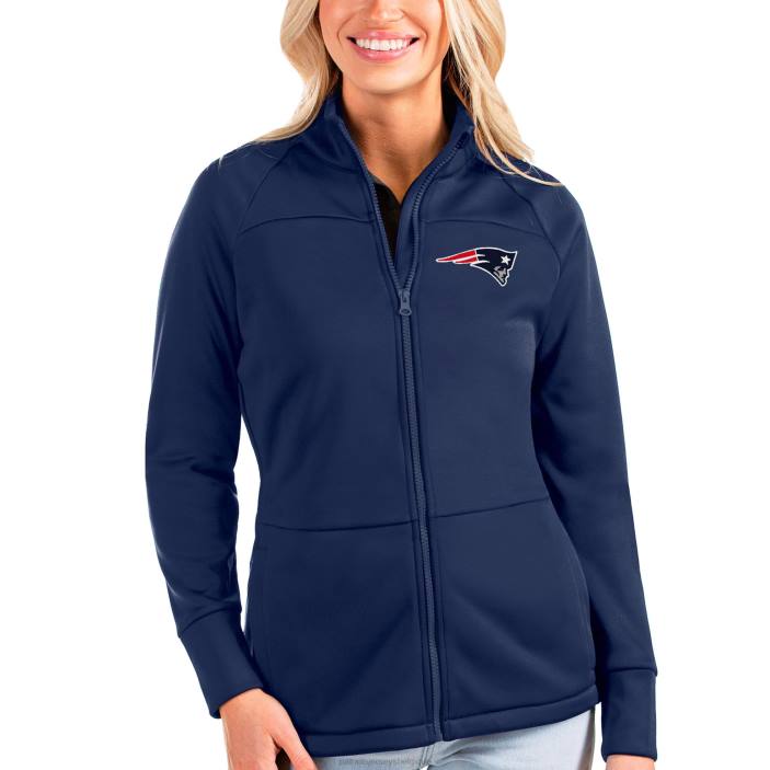 Patriots Jersey femmes veste de golf zippée antigua marine links vêtements 864Z1069