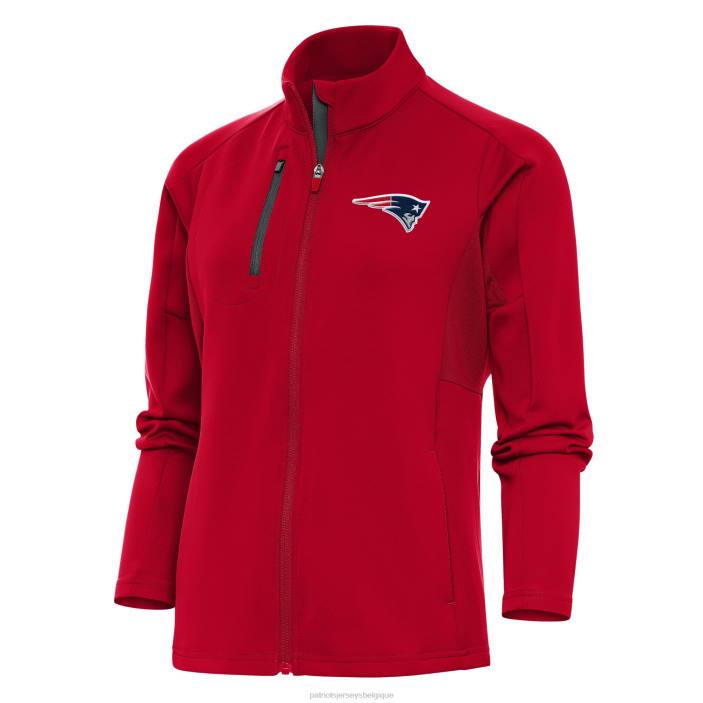 Patriots Jersey femmes veste à fermeture éclair intégrale antigua red team logo generation vêtements 864Z1114