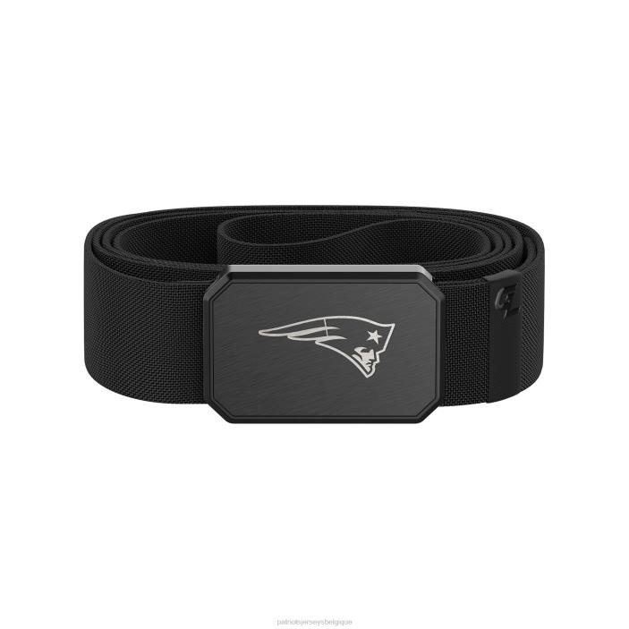 Patriots Jersey Hommes ceinture gravée noire groove life accessoires 864Z43
