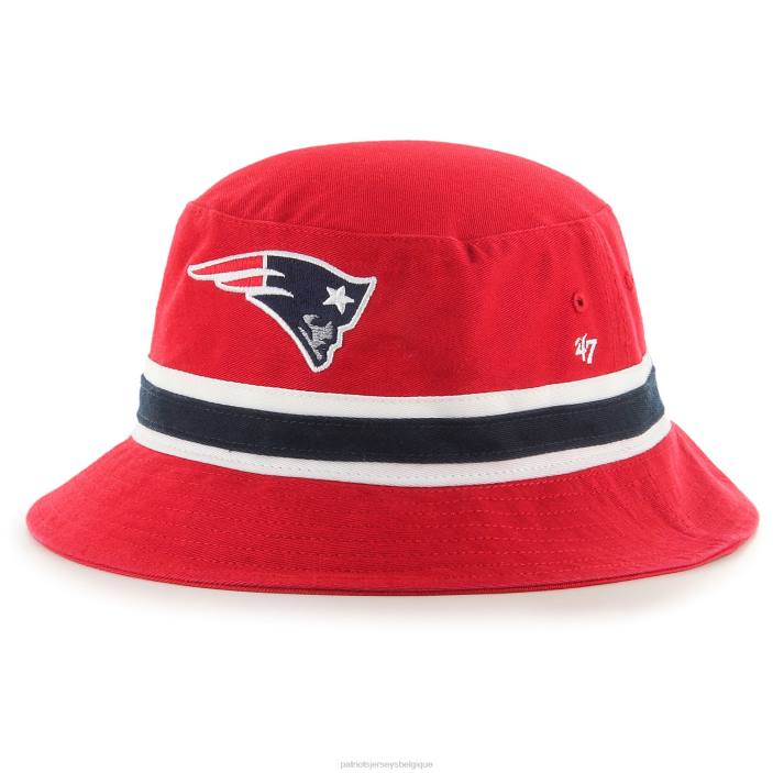 Patriots Jersey Hommes 47 bob rayé rouge accessoires 864Z190