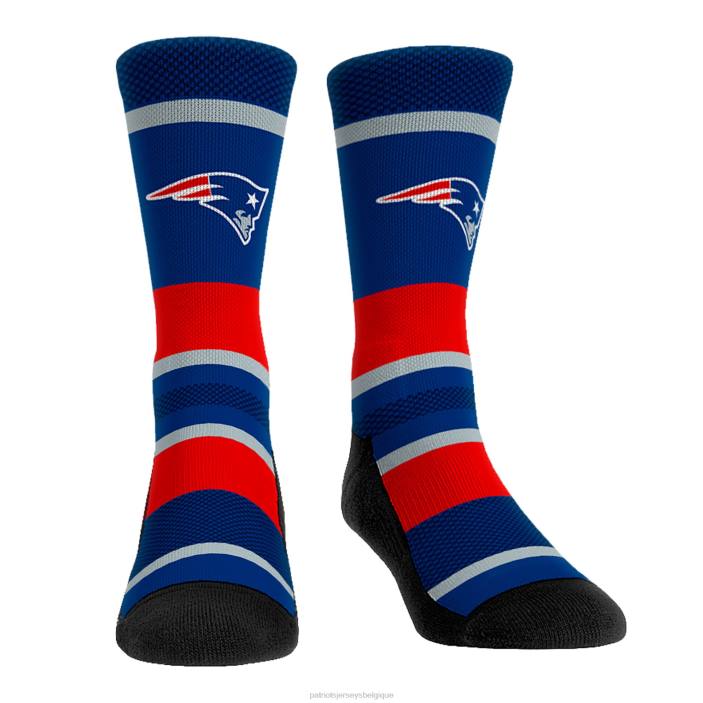 Patriots Jersey Hommes chaussettes rock em tech stripe crew chaussettes accessoires 864Z37