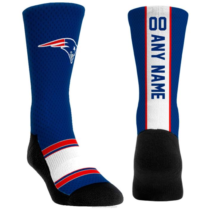 Patriots Jersey Hommes chaussettes rock em unisexes chaussettes personnalisées en jersey accessoires 864Z9
