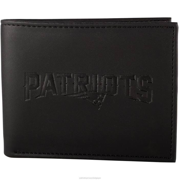 Patriots Jersey Hommes portefeuille à deux volets hybride noir accessoires 864Z10