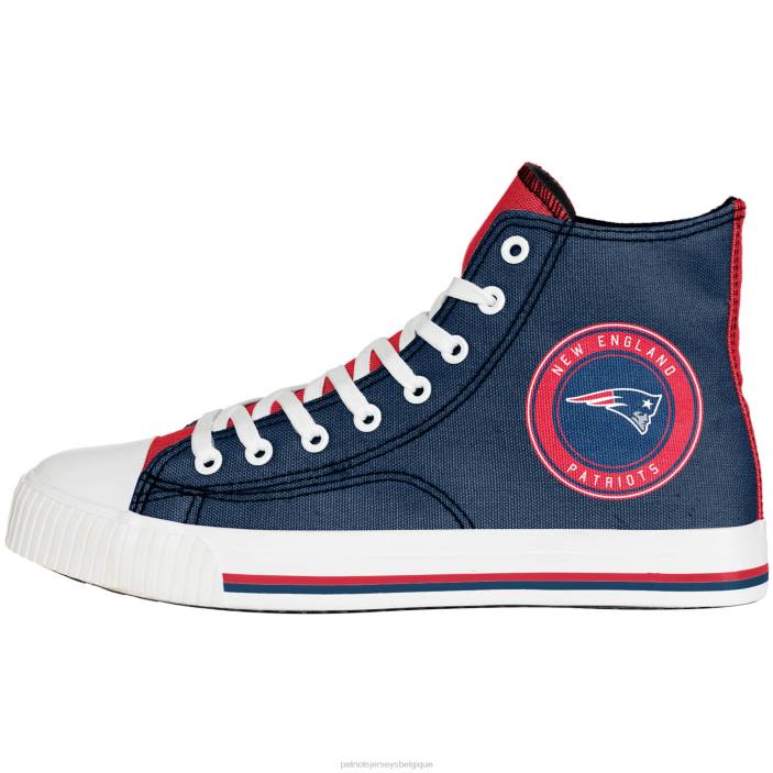 Patriots Jersey Hommes foco baskets montantes en toile chaussure 864Z104