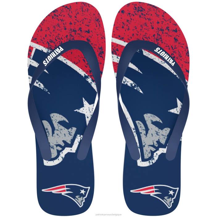 Patriots Jersey Hommes foco tongs à gros logo chaussure 864Z109