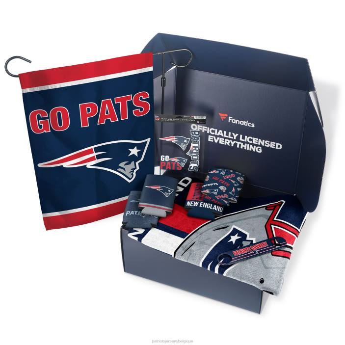 Patriots Jersey Hommes boîte-cadeau fanatics pack hayon game day essentials - valeur de 80 $ et plus vêtements 864Z1769
