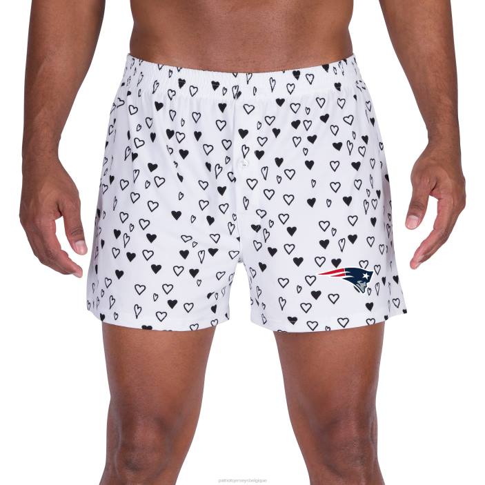 Patriots Jersey Hommes concepts sport boxer blanc imprimé epiphany sur toute la surface vêtements 864Z1755