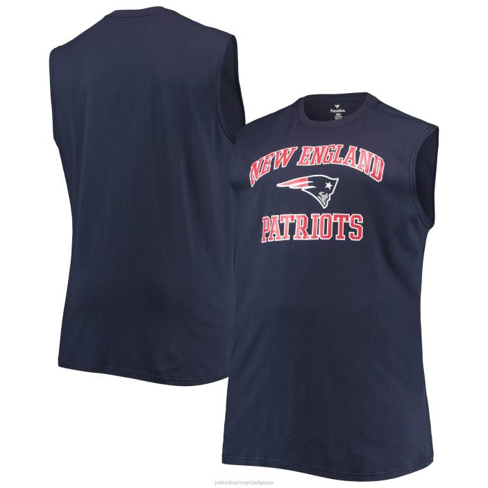 Patriots Jersey Hommes débardeur bleu marine big & tall muscle vêtements 864Z1823