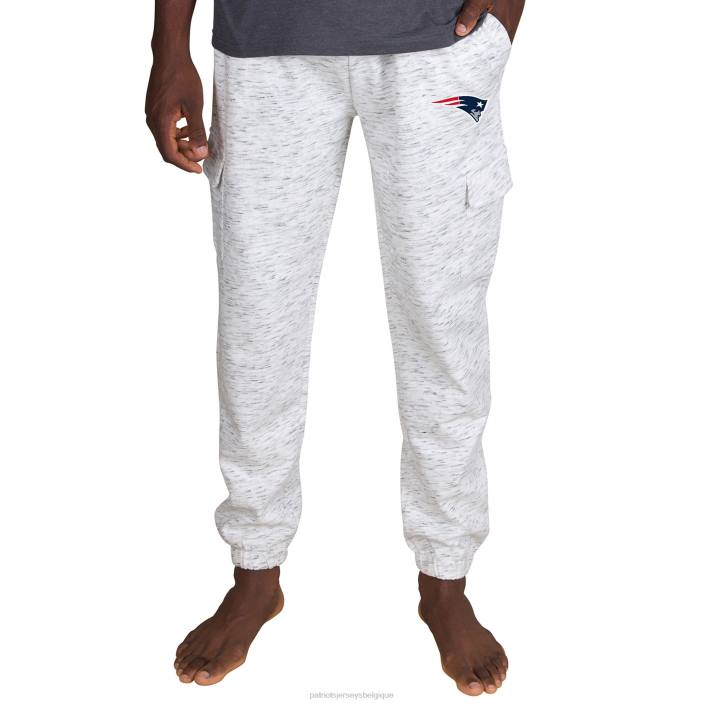 Patriots Jersey Hommes concepts sport pantalon cargo en molleton alley blanc/anthracite vêtements 864Z1266