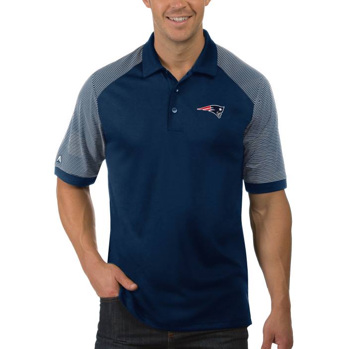 Patriots Jersey Hommes antigua marine engager grand et grand polo vêtements 864Z1416