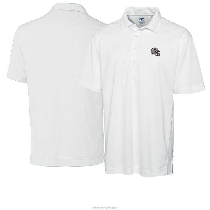Patriots Jersey Hommes casque cutter & buck blanc drytec genre polo uni texturé vêtements 864Z1315