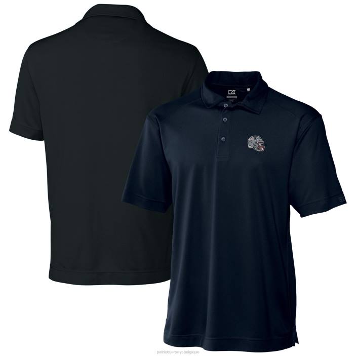 Patriots Jersey Hommes casque cutter & buck navy polo drytec genre uni texturé vêtements 864Z1317