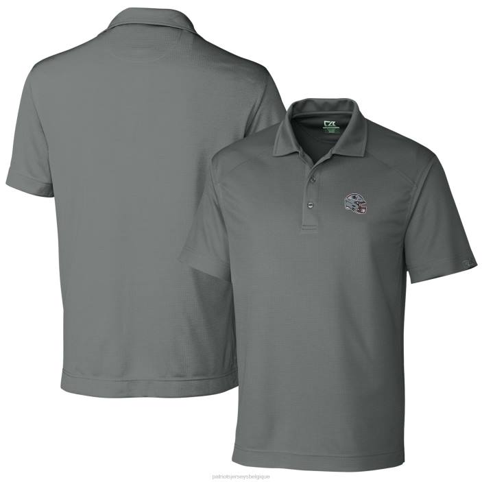 Patriots Jersey Hommes casque en acier cutter & buck polo drytec genre texturé solide vêtements 864Z1316