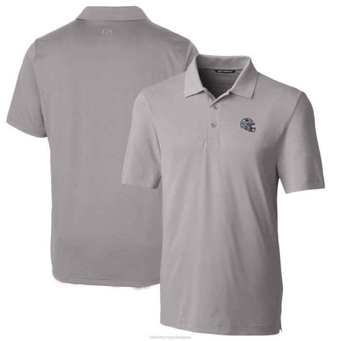 Patriots Jersey Hommes cutter & buck polo stretch forge casque argent vêtements 864Z1308
