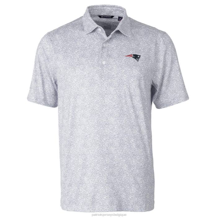 Patriots Jersey Hommes cutter & buck polo stretch imprimé constellation gris brochet vêtements 864Z1381
