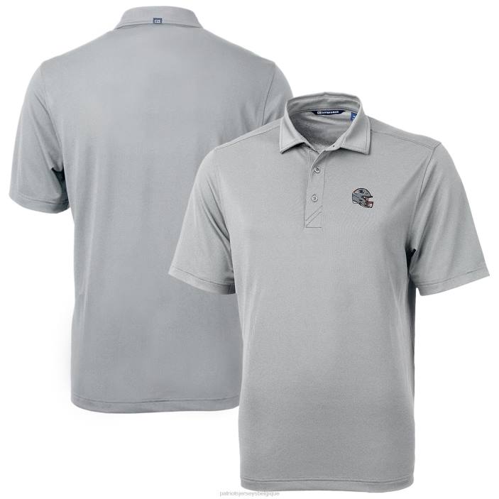 Patriots Jersey Hommes cutter & buck silver helmet polo éco piqué recyclé vertu vêtements 864Z1364