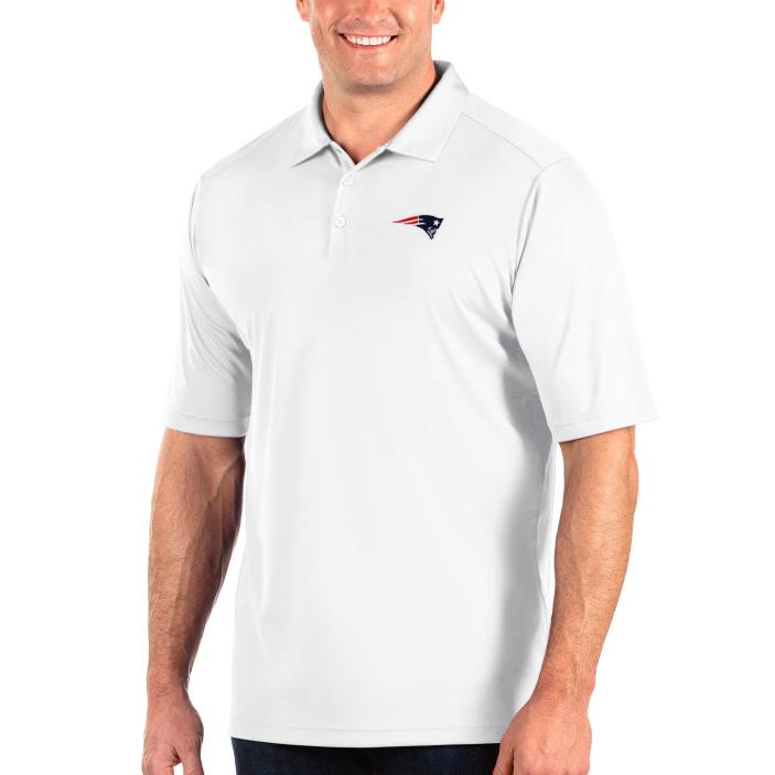Patriots Jersey Hommes polo grand et haut hommage blanc antigua vêtements 864Z1465